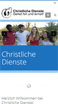 Mobile Screenshot of christlichedienste.de